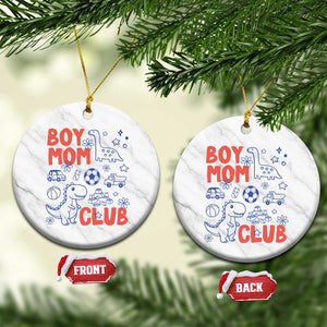 Boy Mom Club Ceramic Ornament Mom Of Boys Dinosaur Kids Toy Doodles TS11 1pc White Marble Print Your Wear