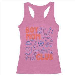 Boy Mom Club Racerback Tank Top Mom Of Boys Dinosaur Kids Toy Doodles TS11 Azalea Print Your Wear