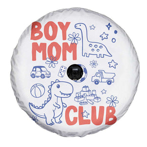 Boy Mom Club Spare Tire Cover Mom Of Boys Dinosaur Kids Toy Doodles TS11 Print Your Wear