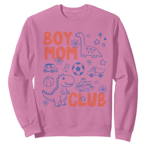 Boy Mom Club Sweatshirt Mom Of Boys Dinosaur Kids Toy Doodles TS11 Azalea Print Your Wear