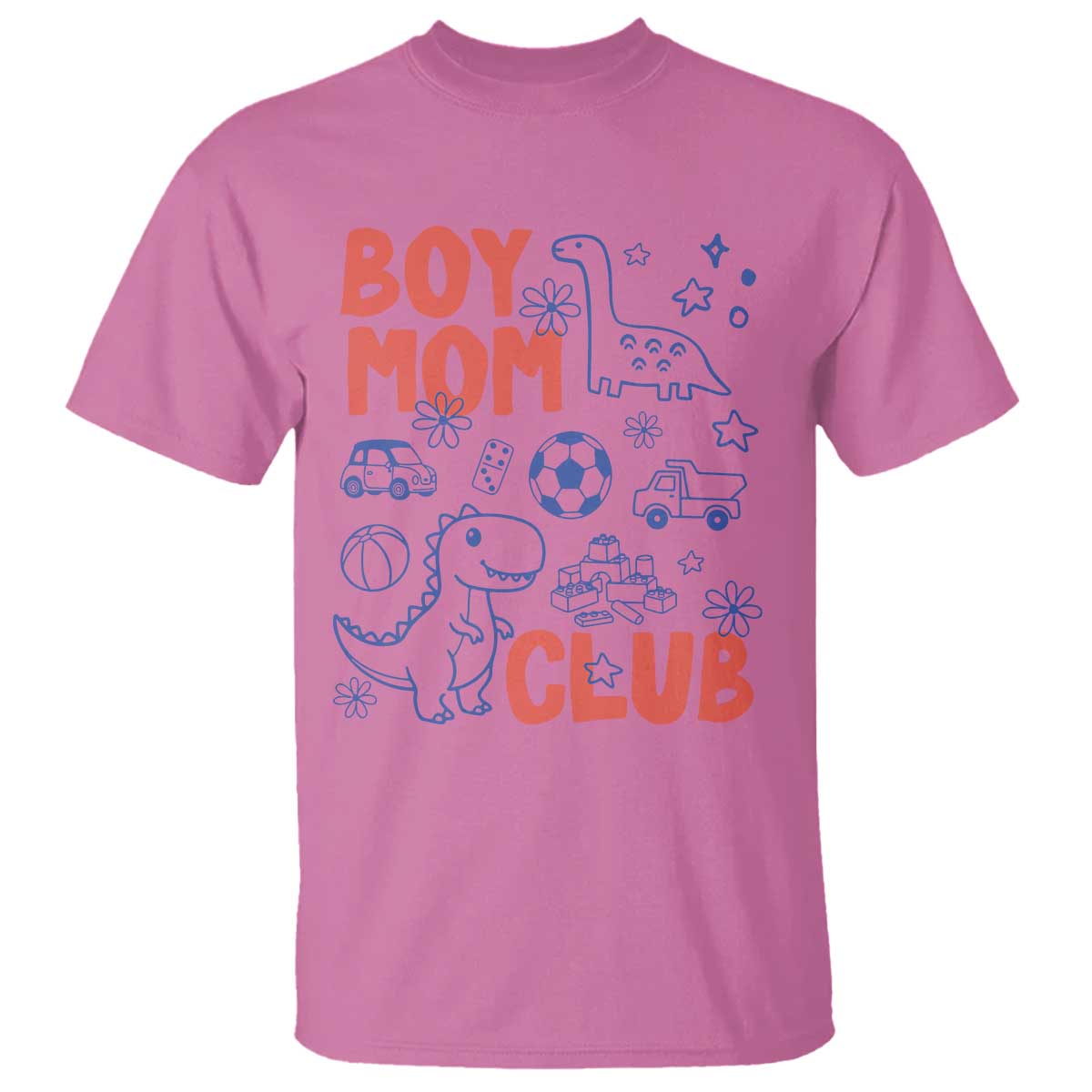 Boy Mom Club T Shirt Mom Of Boys Dinosaur Kids Toy Doodles TS11 Azalea Print Your Wear