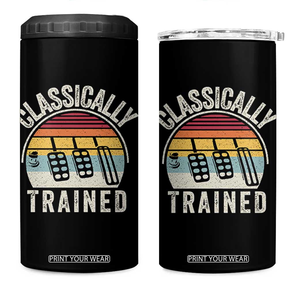 Classically Trained Car 4 in 1 Can Cooler Tumbler Funny Manual Transmission Driver TS11 One Size: 16 oz Black Print Your Wear