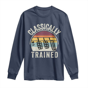 Classically Trained Car Long Sleeve Shirt Funny Manual Transmission Driver TS11 Navy Print Your Wear