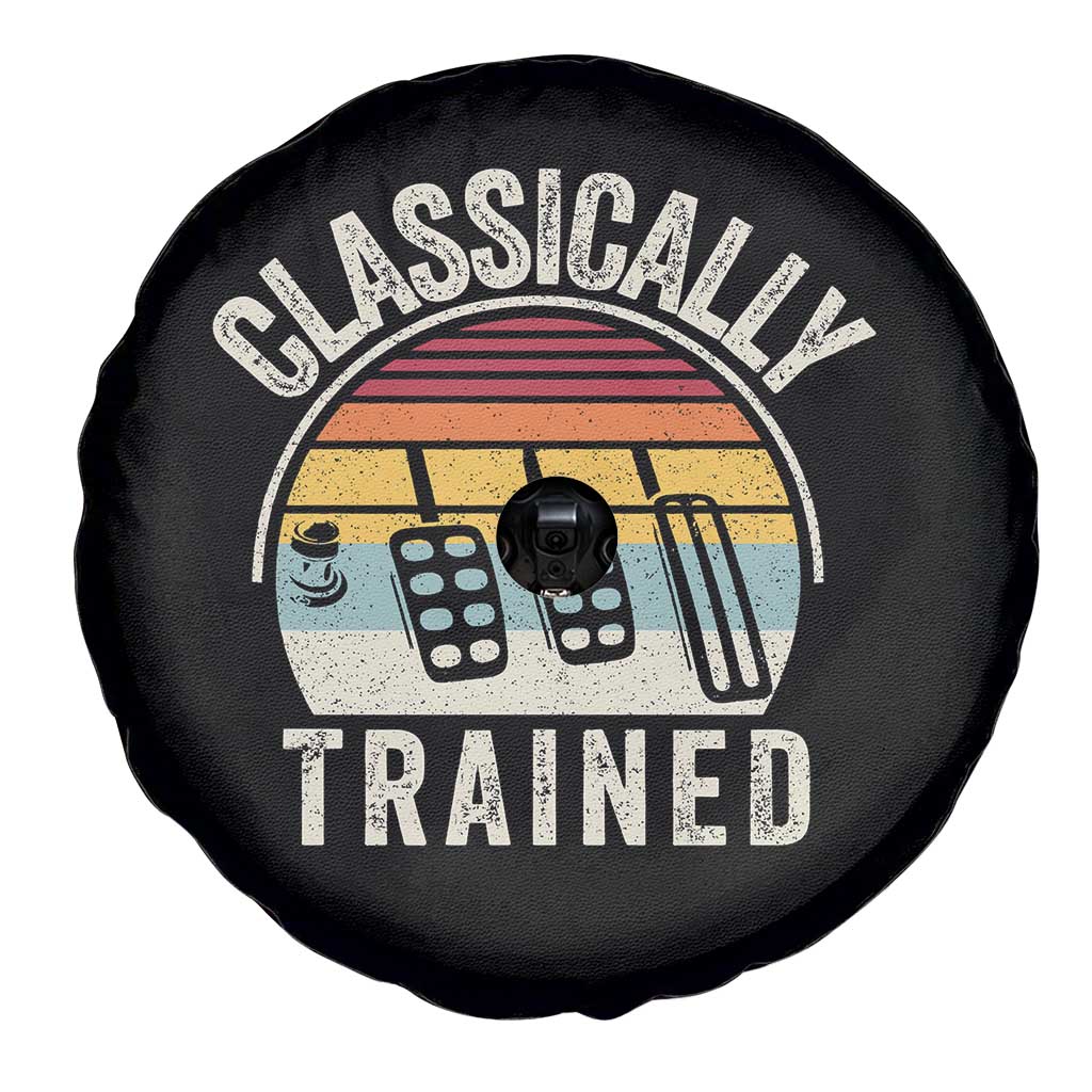 Classically Trained Car Spare Tire Cover Funny Manual Transmission Driver TS11 Print Your Wear