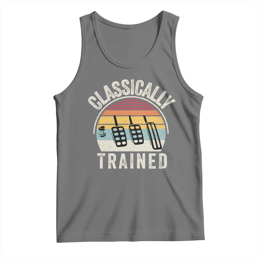 Classically Trained Car Tank Top Funny Manual Transmission Driver TS11 Black Heather Print Your Wear