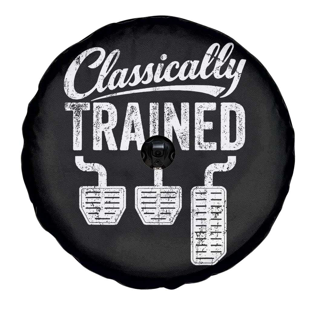 Classically Trained Manual Car Spare Tire Cover Pedals Driving Humor TS11 Print Your Wear