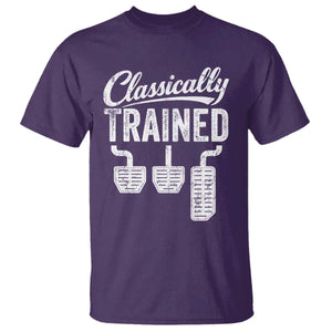 Classically Trained Manual Car T Shirt Pedals Driving Humor TS11 Purple Print Your Wear