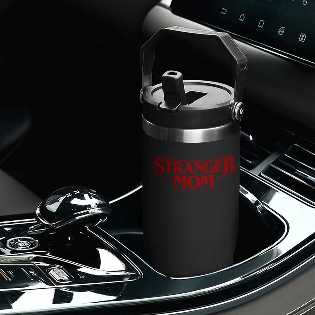 Stranger Mom Flip Straw Tumbler Funny Mothers Day Movie Gift TS11 Print Your Wear