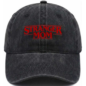 Stranger Mom Washed Cotton Baseball Cap Funny Mothers Day Movie Gift TS11 Print Your Wear