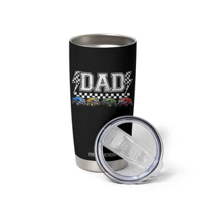Monster Truck Dad Tumbler Cup Funny Truck Daddy Checkered Father's Day TS11 Print Your Wear