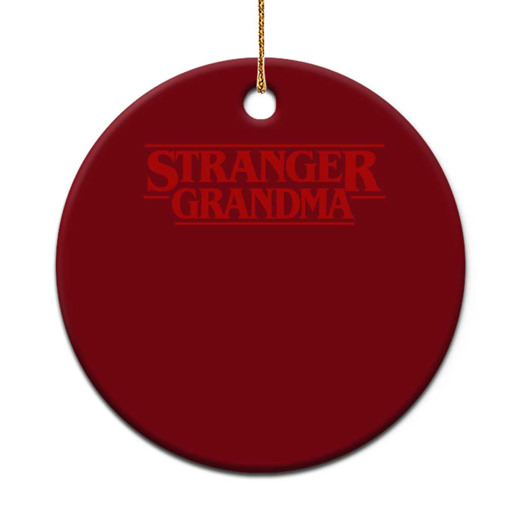 Stranger Grandma Ceramic Ornament Funny Grandmother Movie Gift TS11 1pc Red Print Your Wear
