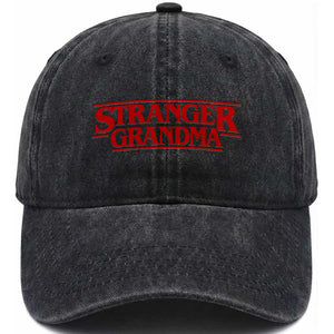 Stranger Grandma Washed Cotton Baseball Cap Funny Grandmother Movie Gift TS11 Print Your Wear