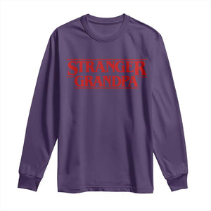 Stranger Grandpa Long Sleeve Shirt Funny Grandfather Movie Gift TS11 Purple Print Your Wear