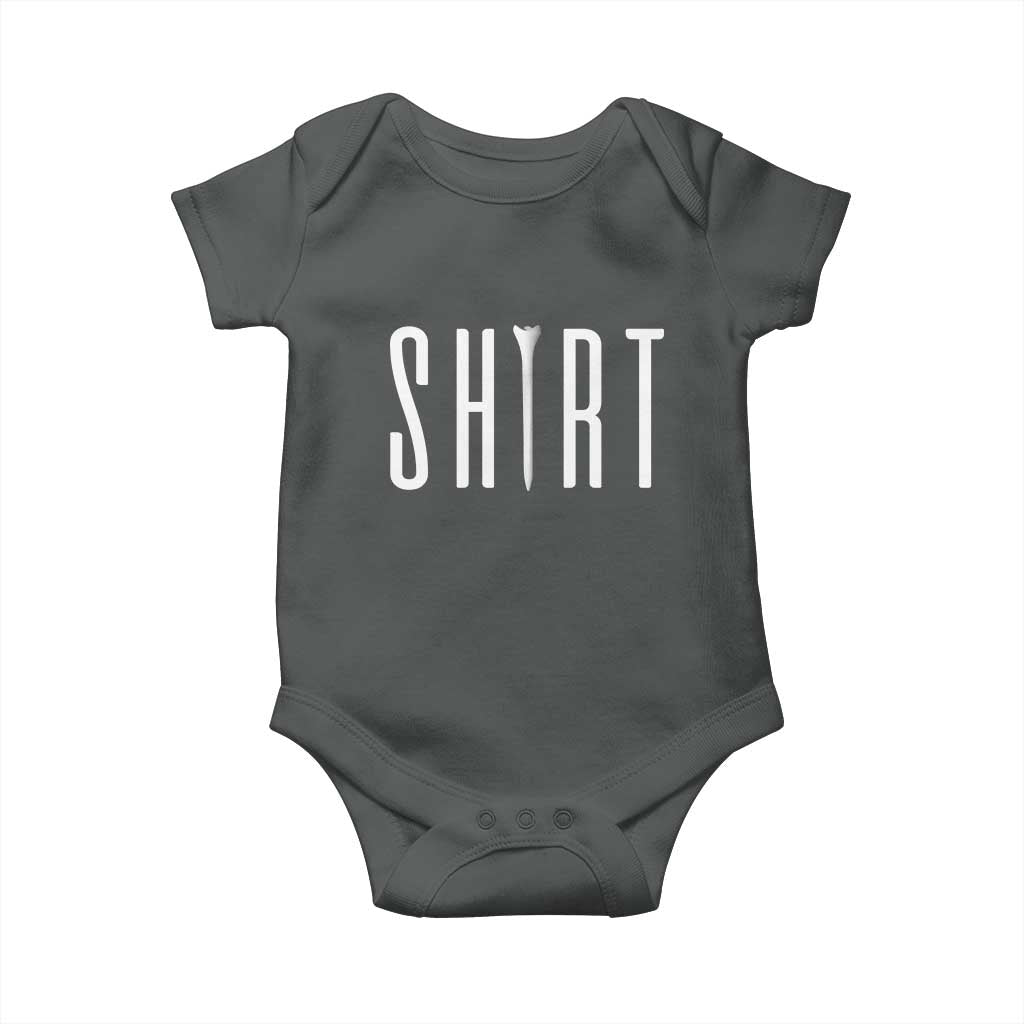 Golf Lover Baby Onesie Funny Tee Shirt Golfing TS11 Dark Heather Print Your Wear