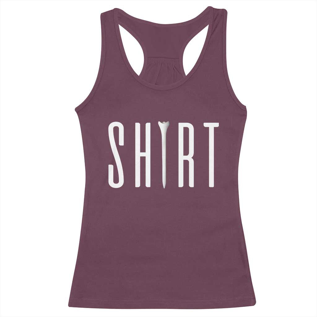 Golf Lover Racerback Tank Top Funny Tee Shirt Golfing TS11 Maroon Print Your Wear
