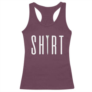 Golf Lover Racerback Tank Top Funny Tee Shirt Golfing TS11 Maroon Print Your Wear