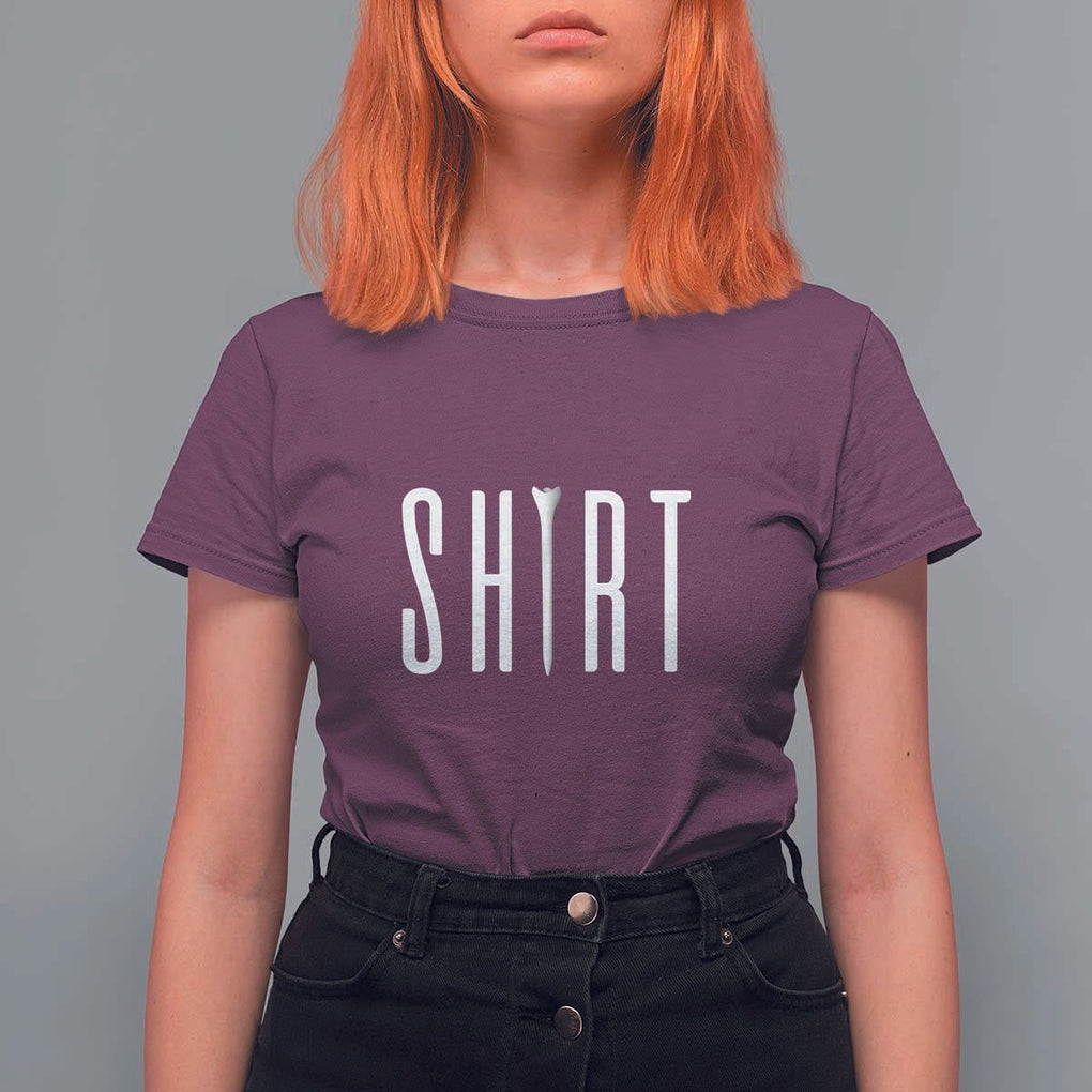 Golf Lover T Shirt For Women Funny Tee Shirt Golfing TS11 Maroon Print Your Wear