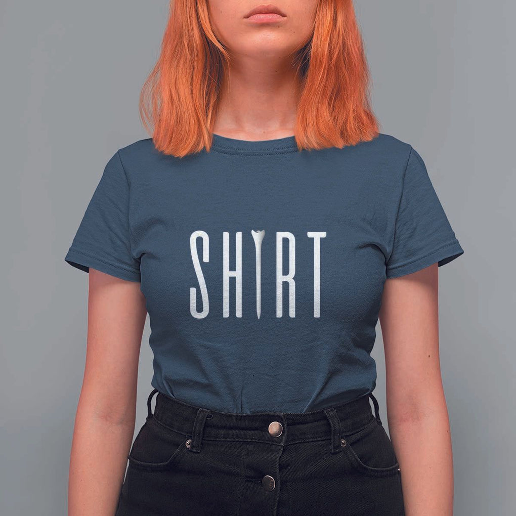Golf Lover T Shirt For Women Funny Tee Shirt Golfing TS11 Navy Print Your Wear