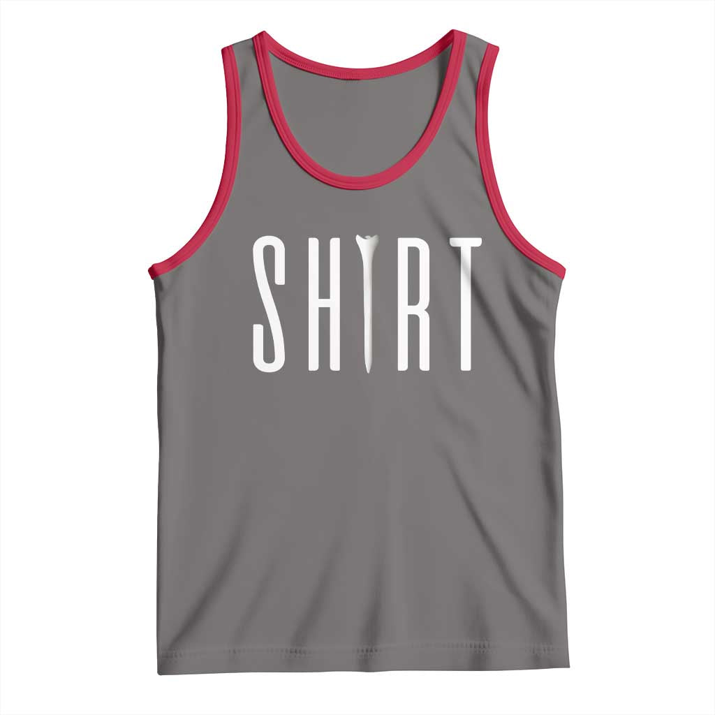 Golf Lover Tank Top Funny Tee Shirt Golfing TS11 Deep Heather Red Print Your Wear