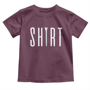 Golf Lover Toddler T Shirt Funny Tee Shirt Golfing TS11 Maroon Print Your Wear