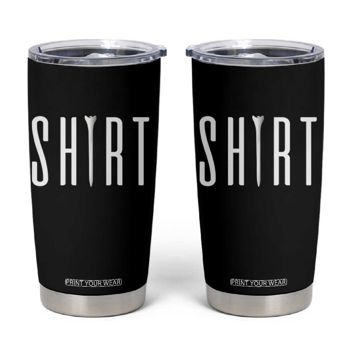 Golf Lover Tumbler Cup Funny Tee Shirt Golfing TS11 Black Print Your Wear