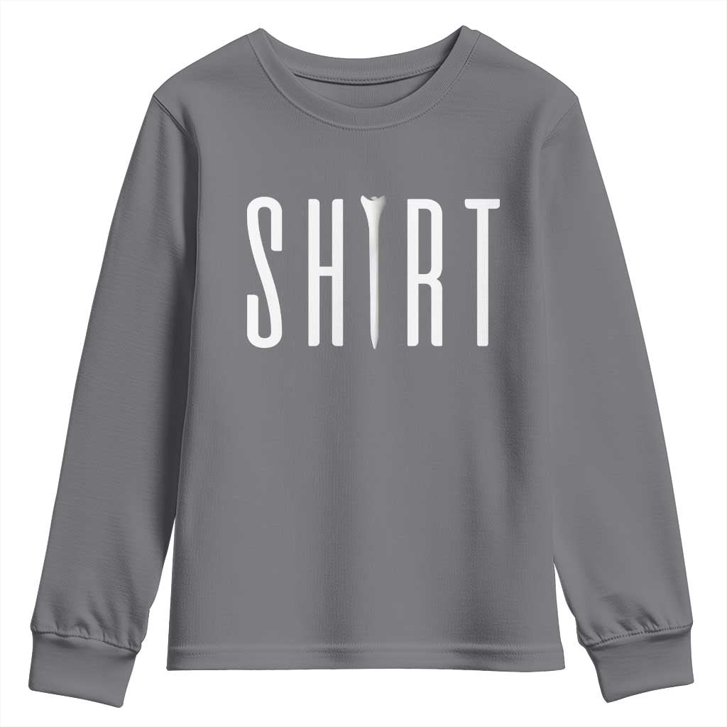 Golf Lover Youth Sweatshirt Funny Tee Shirt Golfing TS11 Charcoal Print Your Wear
