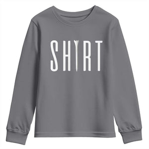 Golf Lover Youth Sweatshirt Funny Tee Shirt Golfing TS11 Charcoal Print Your Wear