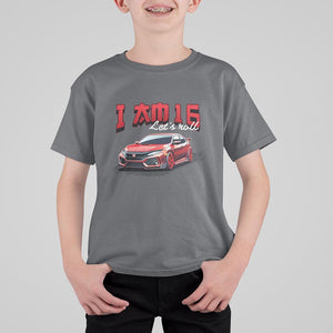 Funny 16th Birthday T Shirt For Kid I'm 16 Let's Roll Car Driver 16 Years Old TS11 Charcoal Print Your Wear