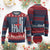 Pope Leo XIV Knit Sweatshirt First American Pope Catholic Religious Cross American Flag TS11 Burgundy Print Your Wear