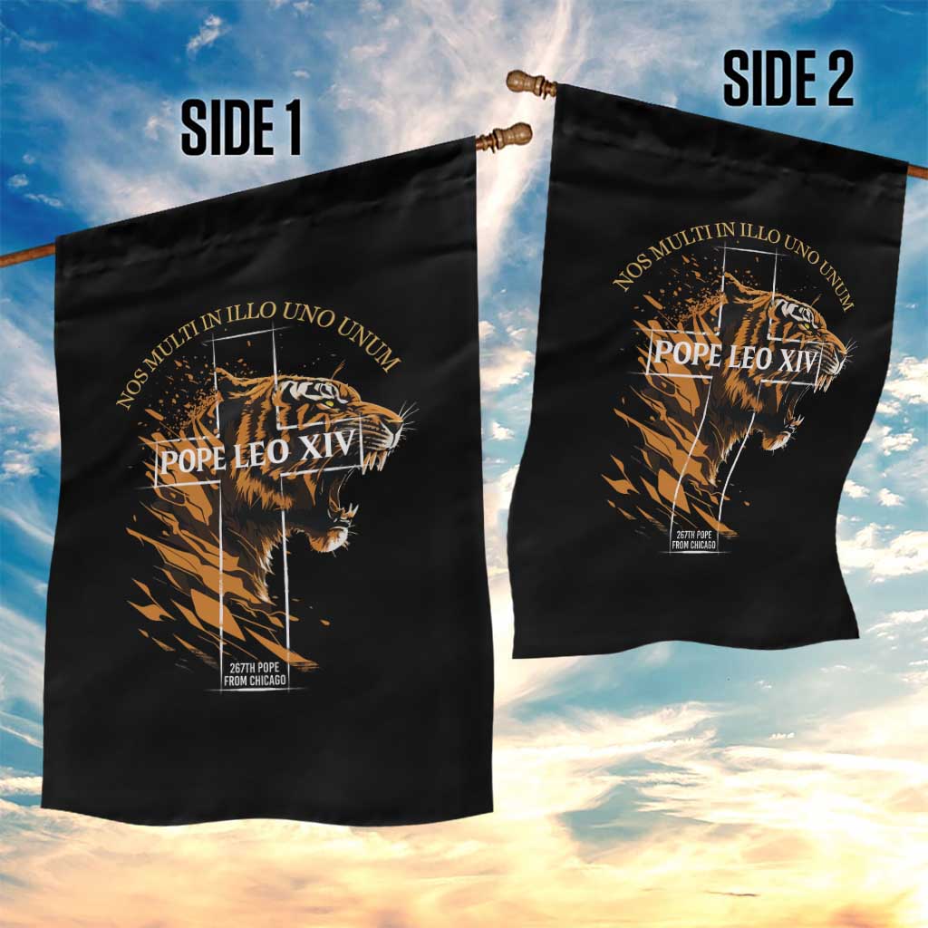 Cardinal Pope Leo XIV Garden Flag Nos Multi In Illo Uno Unum 267th Pope From Chicago Tiger TS11 Print Your Wear