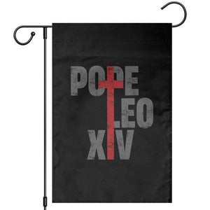 Pope Leo XIV Garden Flag First American Pope Catholic Religious Cross TS11 Black Print Your Wear