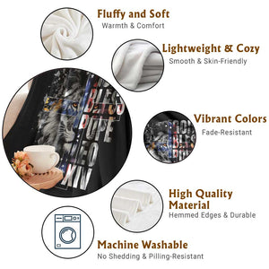 God Bless Pope Leo XIV Throw Blanket Lion American Flag TS11 Print Your Wear