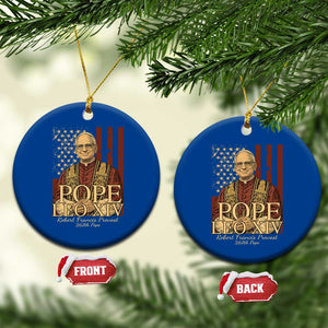 Cardinal Pope Leo XIV Ceramic Ornament 267th Robert Francis Prevost American Flag TS11 1pc Blue Print Your Wear