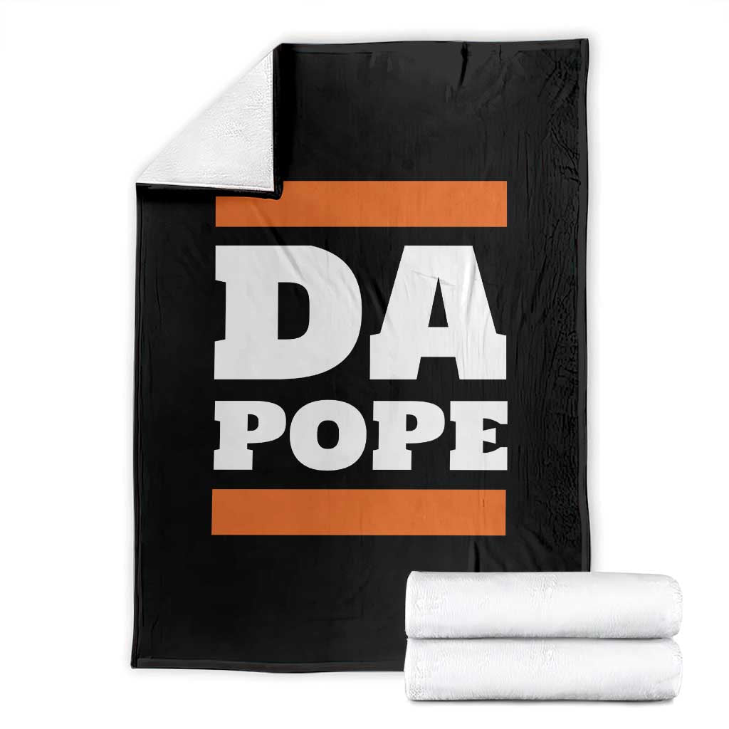 Funny Da Pope From America Chicago Throw Blanket TS11 Black Print Your Wear