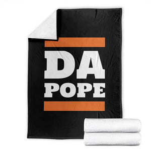 Funny Da Pope From America Chicago Throw Blanket TS11 Black Print Your Wear
