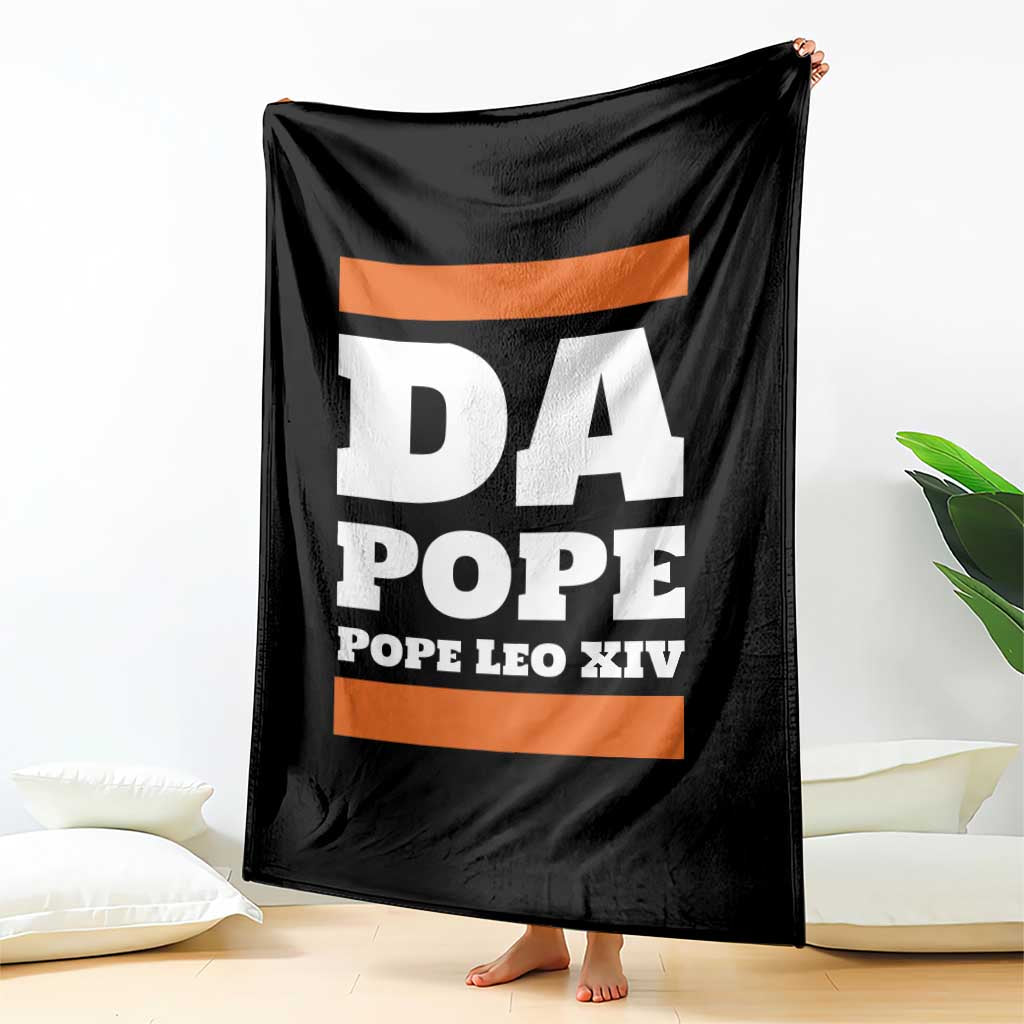 Funny Da Pope From America Chicago Pope Leo XIV Throw Blanket TS11 Print Your Wear