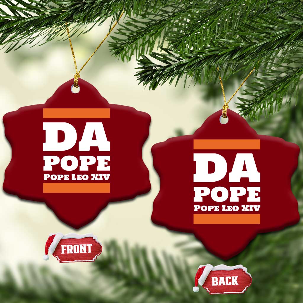Funny Da Pope From America Chicago Pope Leo XIV Ceramic Ornament TS11 Print Your Wear