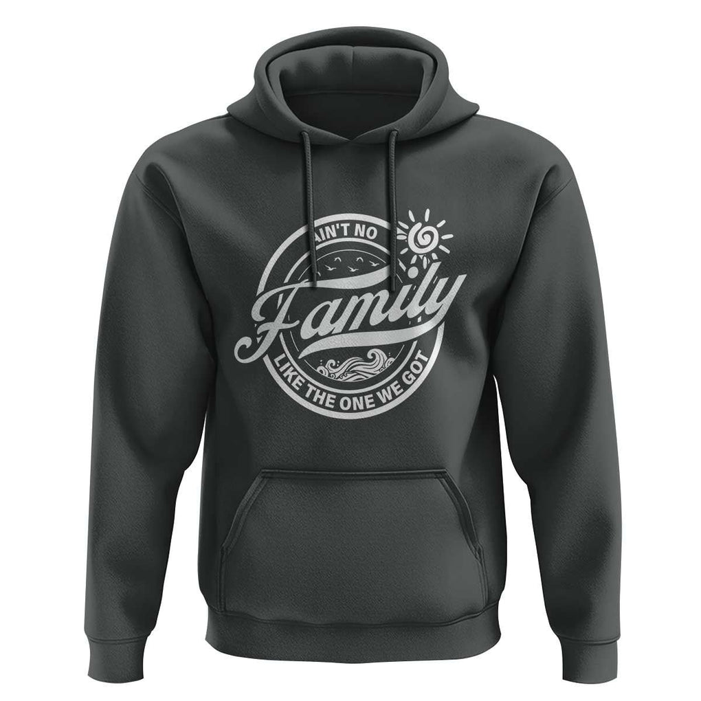Family Reunion Matching Hoodie Ain't No Family Like The One We Got Sun Ocean Wave TS11 Dark Heather Print Your Wear