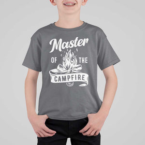 Camping Lover T Shirt For Kid Master Of The Campfire Camper Outdoor Activity TS11 Charcoal Print Your Wear