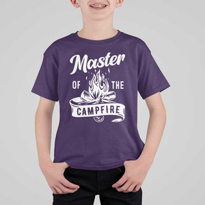 Camping Lover T Shirt For Kid Master Of The Campfire Camper Outdoor Activity TS11 Purple Print Your Wear