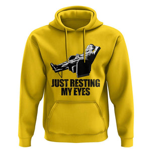 Funny Dad Hoodie Just Resting My Eyes Father's Day TS11 Daisy Print Your Wear