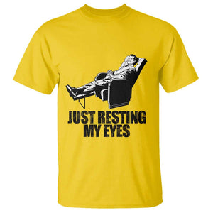 Funny Dad T Shirt Just Resting My Eyes Father's Day TS11 Daisy Print Your Wear