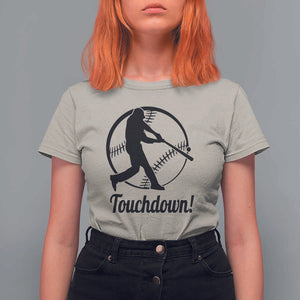 Funny Baseball T Shirt For Women Touchdown Sports Fan Softball Player TS11 Sand Print Your Wear