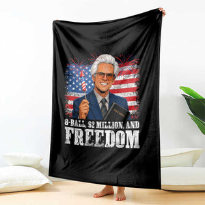 8 Ball 2 Million Dollars And Freedom Throw Blanket Billy Meme Baby 4th of July