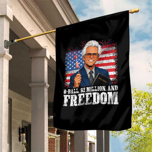 8 Ball 2 Million Dollars And Freedom Garden Flag Billy Meme Baby 4th of July