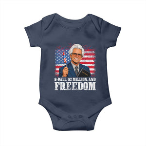 8 Ball 2 Million Dollars And Freedom Baby Onesie Billy Meme Baby 4th of July