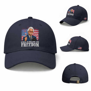 8 Ball 2 Million Dollars And Freedom Baseball Cap Billy Meme Baby 4th of July