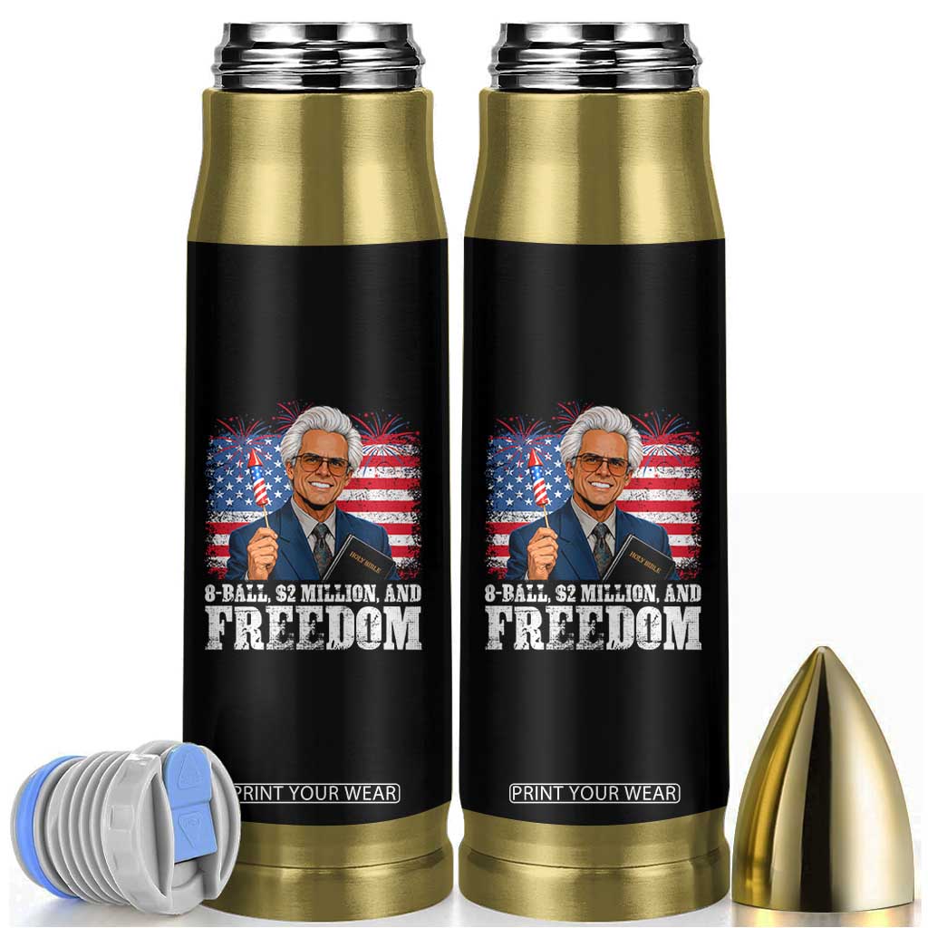 8 Ball 2 Million Dollars And Freedom Bullet Tumbler Billy Meme Baby 4th of July