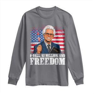 8 Ball 2 Million Dollars And Freedom Long Sleeve Shirt Billy Meme Baby 4th of July