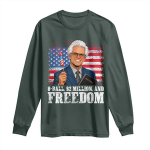 8 Ball 2 Million Dollars And Freedom Long Sleeve Shirt Billy Meme Baby 4th of July